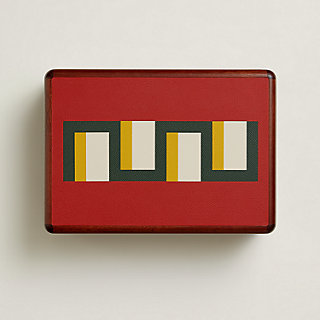 Casaque Perspectives Indiennes cigar box - Red | Hermès USA
